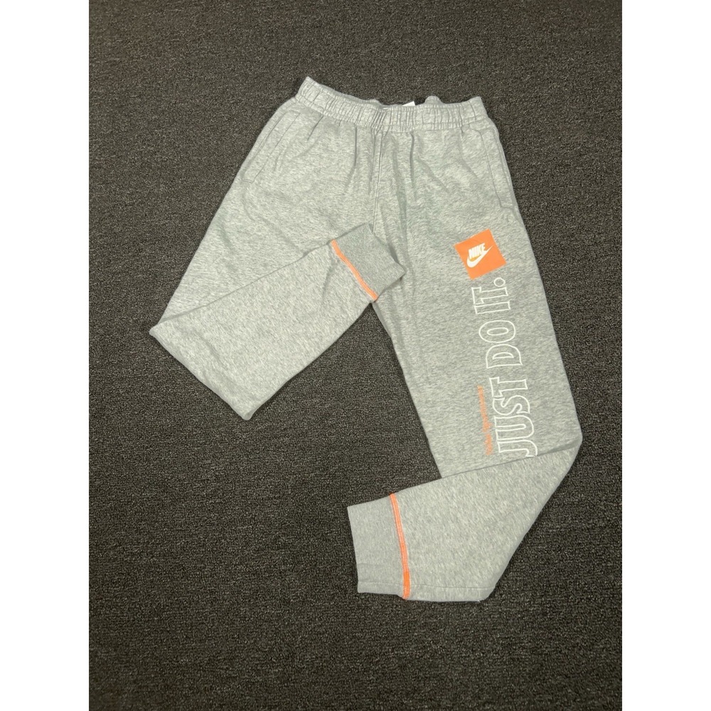 Nike Sportswear Club Fleece Stitched Just Do it Fleece Pants Joggers Mens Small
